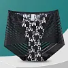 Seamless Printed One-Piece Ice Silk Hollow Lace Briefs