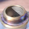 Mini Titanium Liquid Alcohol Stove Ultra Light Titanium Camping Stove Portable With Cross Bracket
