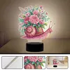 Flower Snail Diamond Painting Night Light 5D DIY Diamond Art Lamp Home Decor