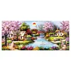 Garden Cottage-11CT Stamped Cross Stitch Kit(43*100cm)