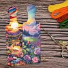 4Pcs Landscape 5D Diamond Painting Tray Art Craft for Home Kitchen Decor