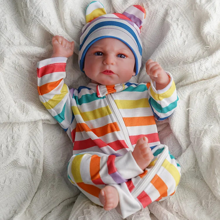 Babeside Quiet Reborn Baby Elijah 17'' Little Infant Boy Healing the Heart