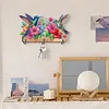 Wooden Hummingbird Flower Special Shape Diamond Painting Hanging Hooks for Decor