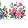 (US Local)Hello Spring Diamond Painting Door Corner Sign Diamond Art Door Right Angle Sign