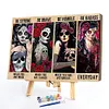 (Big Size)Beautiful Skull-Paint by Numbers Acrylic Painting 60*40cm