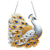 Diamond Painting Acrylic Double-side White Peacock Pendant Hanging Gem