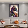 (Big Size)Dragon Read Book - 11CT Stamped Cross Stitch - 40*60cm