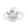 4Pcs 300ml Outdoor Sierra Bowl Stainless Steel Tableware for Backpacking Hiking