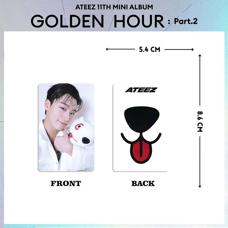 Ateez Golden Hour Part.2 Poca Makestar Sunflower Benefit Photocard