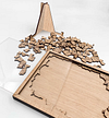 100 pcs Cat and Dog Shaped Wooden Jigsaw Puzzles