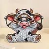 Glasses Holder Cow Handmade Wood DIY Diamond Art Special Shaped Drill