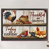 Vintage Poster - Farm Chickens-11CT Stamped Cross Stitch 40*60cm/15.75*23.62in(Big Size)