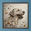 Stone Art Dog-Full Round Diamond painting 30*30CM