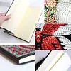 (US Local)50-Page A5 Butterfly Diamond Painting Notebook for Adult Holiday Birthday Gift