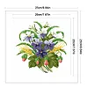 Flower - 9CT Partial Beaded Cross Stitch Kit(25x25cm)