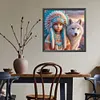 Peinture diamant drill rond enfant indien-40*40cm