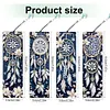 (US Local)8Pcs DIY Dream Catcher Diamond Painting Art Bookmarks with Crystal Pendants