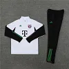 2023/2024 Bayern Munich Half-Pull Training Suit White Football Shirt 1:1 Thai Quality