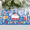 Christmas Diamond Painting Placemats DIY Diamond Dot Kits for Home Decor