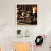 The Dragon In Study-11CT Stamped Cross Stitch 50*50cm/19.69*19.69in