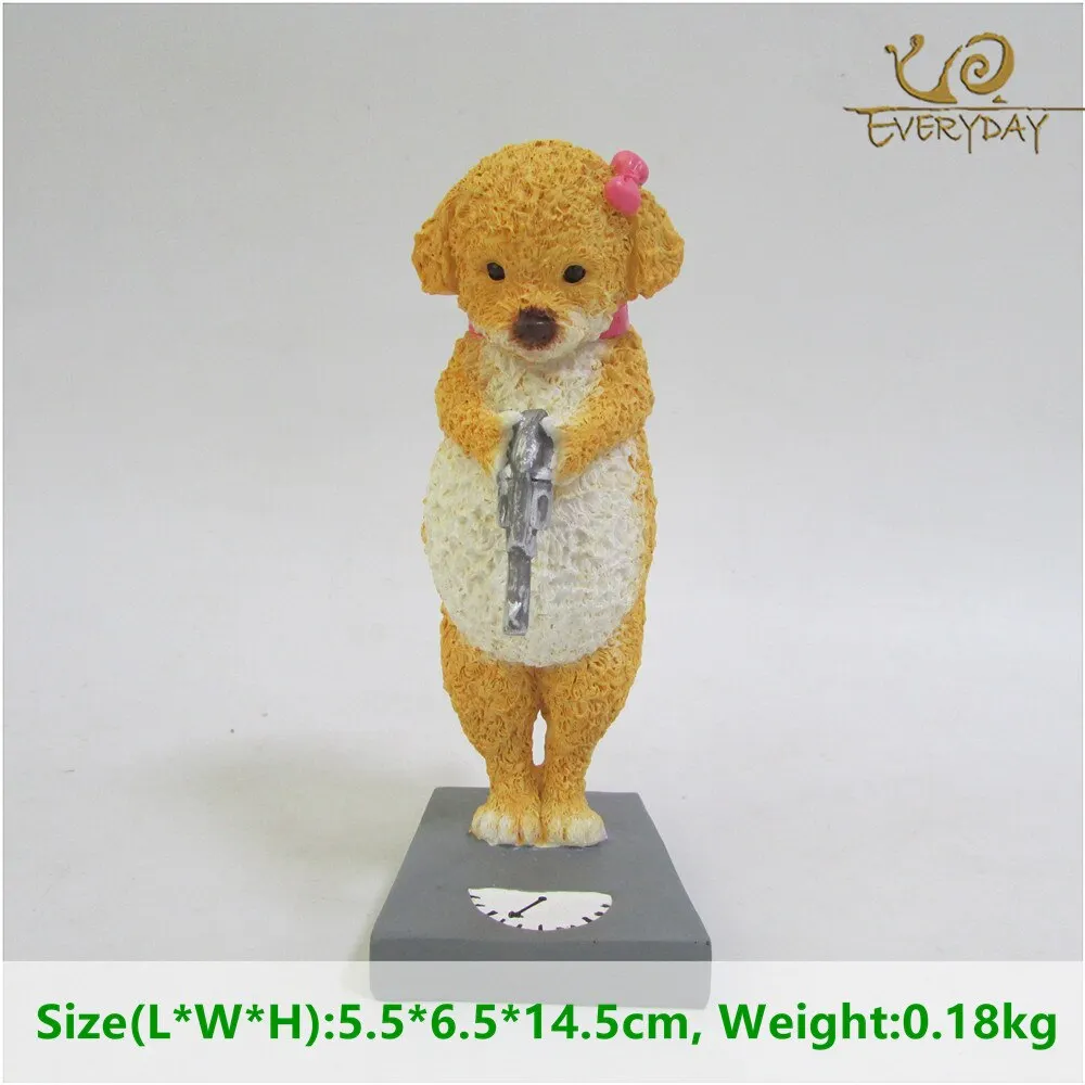 Everyday Collection Dog Miniature Home Decoration Accessories Fairy Garden Animal Figurines Resin Crafts Car Decor Birthday Gift