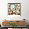 Cottage - 14CT Stamped Cross Stitch - 50*50cm