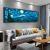Starry Night Panorama - 11CT Stamped Cross Stitch 149*54cm/58.66*21.26in