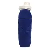Special foldable water bottle cup with anti-leak valve and reusable BPA-free silicone collapsible travel water bottle cup for gym, camping, hiking, travel, sports, lightweight and durable