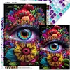 Eye Of  The Flower - Round Drill Diamond Painting - 50*70CM - Large Size