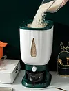 Rice Dispenser 22 Lbs Rice Storage Container Sealed Moisture Proof Cereal Dry Food Storage Container with Measuring Cup for Kitchen Pantry Organization
