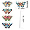 5pcs DIY Handmade Creative Mandala Pattern Wooden + PU Leather Daily Wear Hair Accessories Hair Clips Diamond Painting Artwork Kits