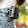 Portable Waist Fan Rechargeable Hands-Free Hanging Neck Fan 100 Speeds 13000RPM with Light for Travel Camping Outdoor Jobsite Sports Golf