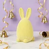 Flocked Easter Decorations Bunny Honeycomb Ornament DIY Table Centerpiece Set Ornaments for Spring Home Holiday