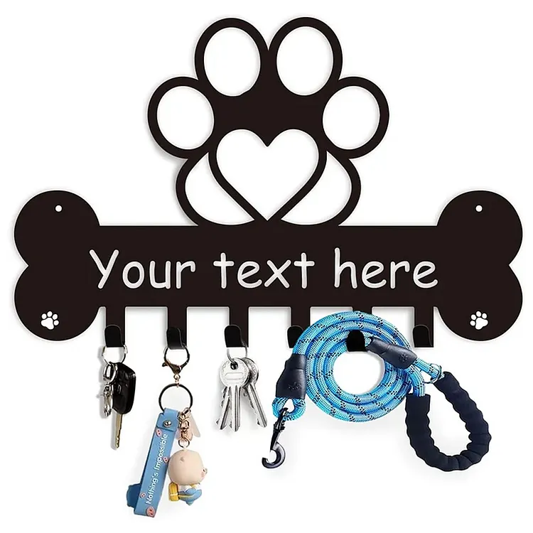 Personalized Dog Leash Holder for Wall, Dog Decor Gifts for Dog Lovers