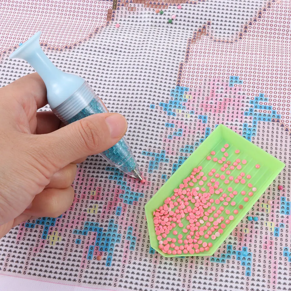 5D Diamond Painting Point Drill Pen with Diamond【only for decoration】