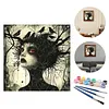 (US Local)Paint By Numbers Kit On Canvas DIY Oil Art Girl Picture Home Wall Decor40x40cm
