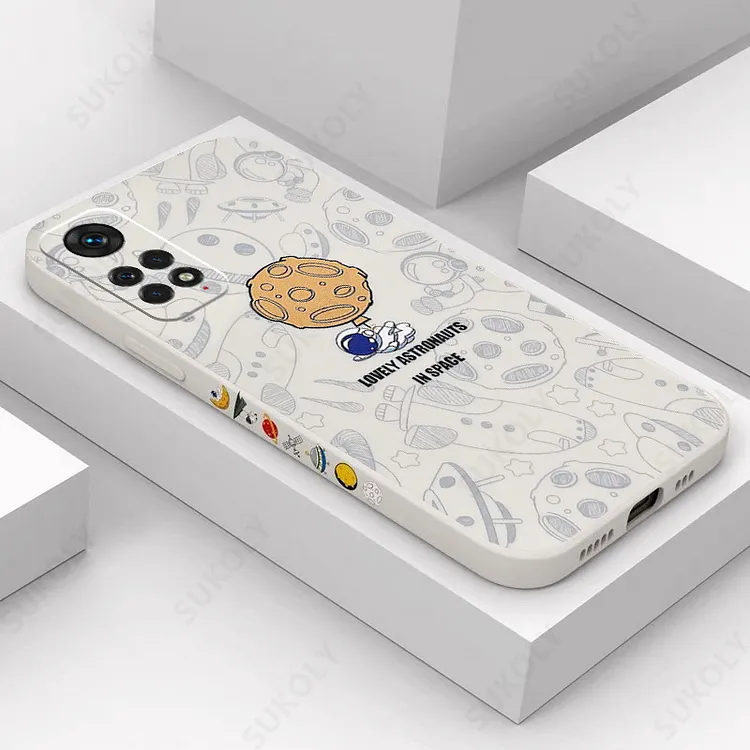 Astronaut Space Shockproof Silicone Case For Xiaomi Redmi