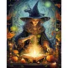 Halloween Witch - 11CT Stamped Cross Stitch 40*50cm/15.75*19.69in
