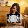 (20x30cm)DIY Seashell Framed Handmade Pearl Painting Art Craft Kit Living Home Decor