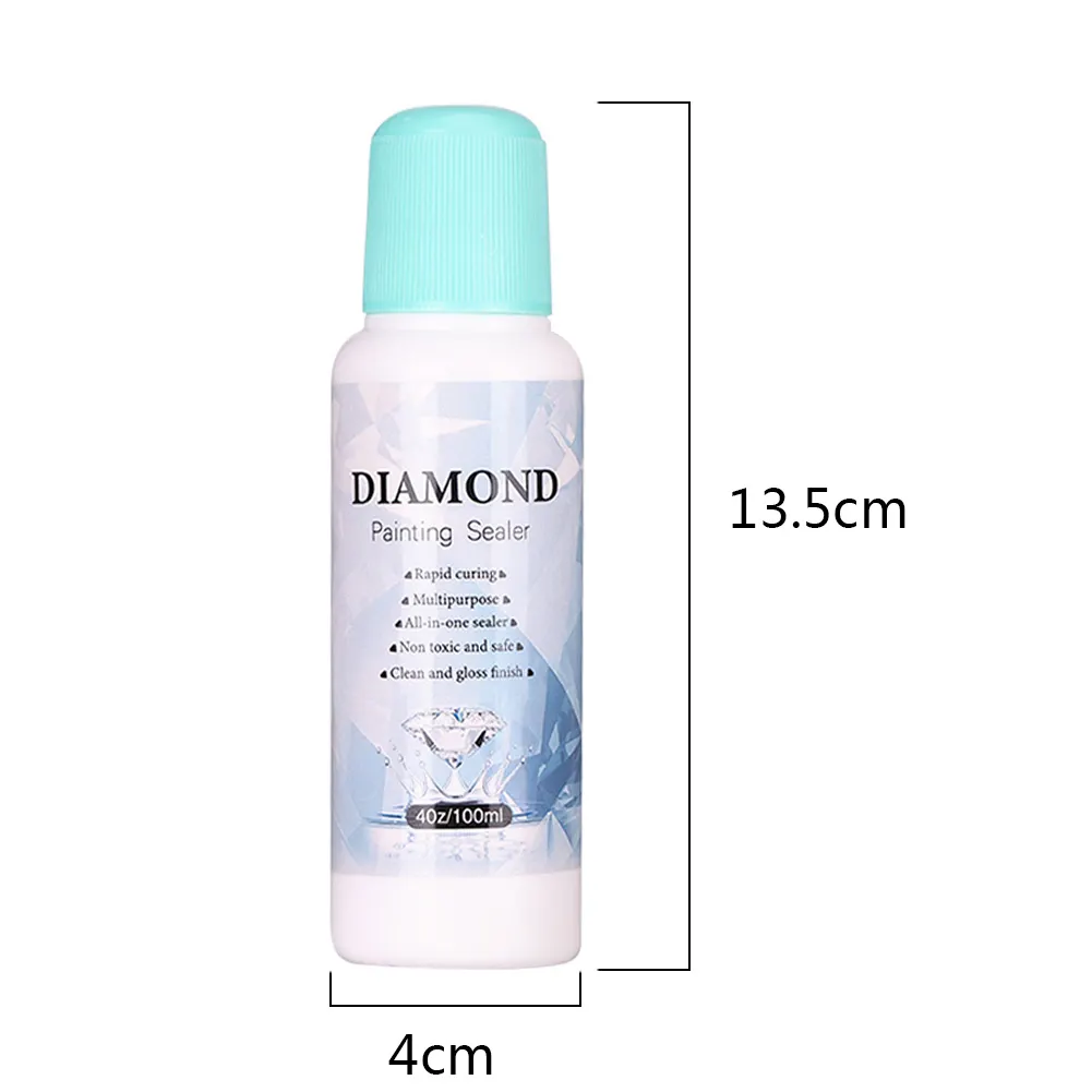 100ML Diamond Painting Glue Sealer-Permanent Hold Your Diamond Paintings（Can&lsquo;t be applied, only pressed）