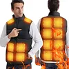 15 Heating Zones USB Heated Vest Winter Electric Heated Jackets for Men Women