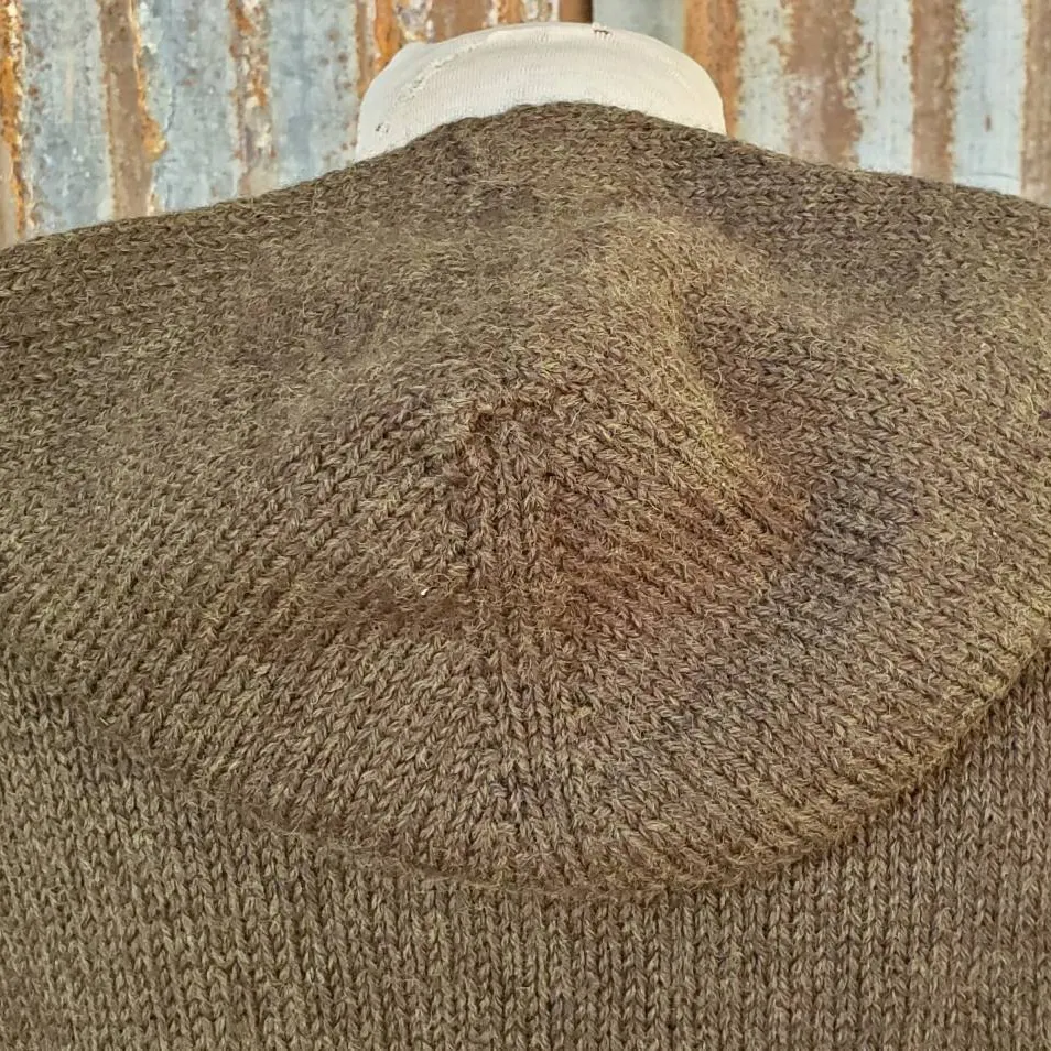 Retro Rainbow Stripes Knitted Icelandic Hooded Sweater