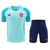 2025/2026 Flamengo Pre-Match Light Blue Training Shirt+Shorts 1:1 Thai Quality