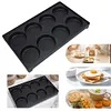 8-Hole Egg Burger Machine Reusable Meat Fryer Plate Bread Mold Pan for Gas Oven