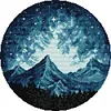 Mountain-14CT Stamped Cross Stitch Kit(34*34cm)
