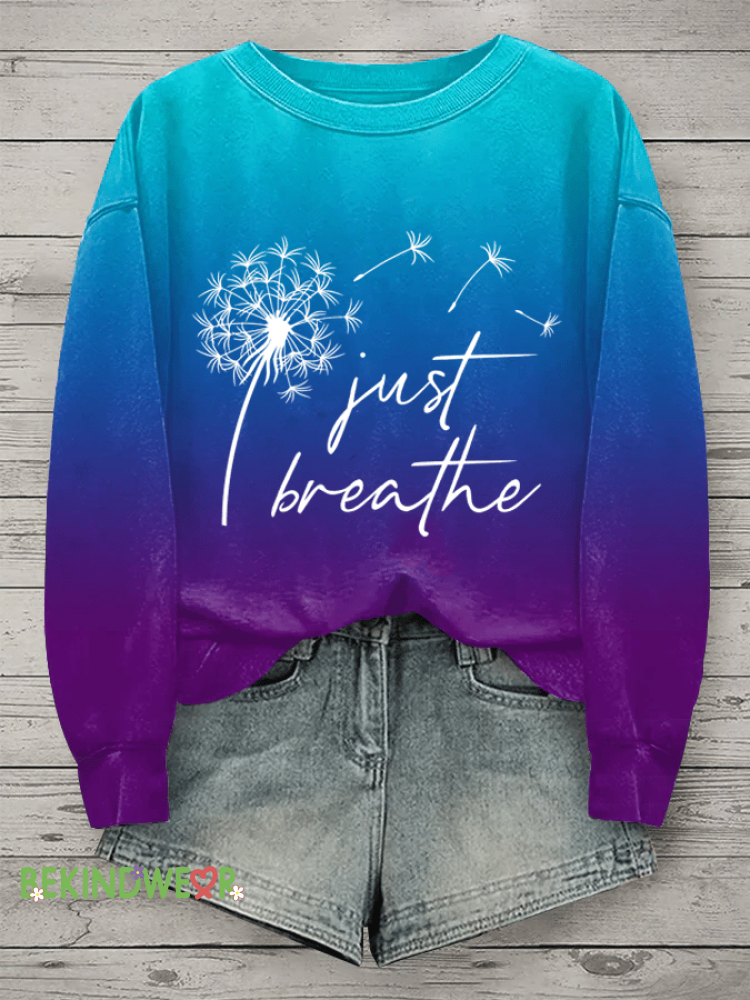 Women&rsquo;s Mental Health Printed Crew Neck Sweatshirt Picture 1 / S