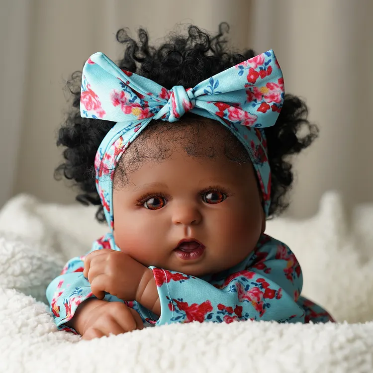 Babeside Quiet Reborn Baby Bailyn 20'' African American Little Infant Girl Healing of the Heart