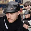 B&eacute;ret en cuir tendance pour homme