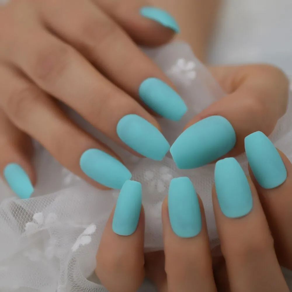 Pearl Shine Glossy Fake Nails Shimmer White Square Ombre French Nail Faux Ongles Gradient Medium Fingernails with Gluetabs-Nail Inspo