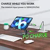 7-in-1 USB C Hub Stand, Tablet iPad Docking Station with 4K 30HZ HDMI, 3.5mm AUX, USB-A 3.0, 2 USB-A 2.0, SD/TF Card Slots, Host (5G), 100W PD Charging